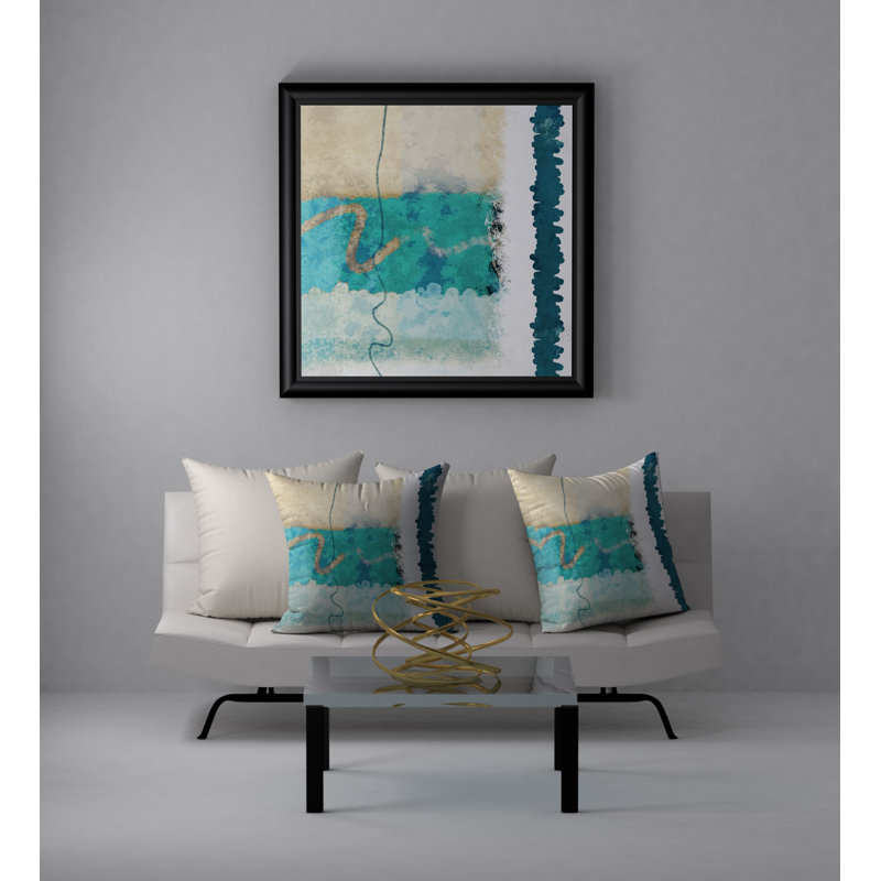 Abstract Reversible Throw Pillow, 20"x20"