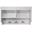 6 - Hook Wall Mounted Coat Rack