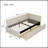 Modern Style Twin Size L Shape Corner Bed, Linen Upholstered  Daybed  With Two Storage Drawers-1629554166
