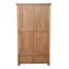 Latimer 2 Door Solid + Manufactured Wood Wardrobe