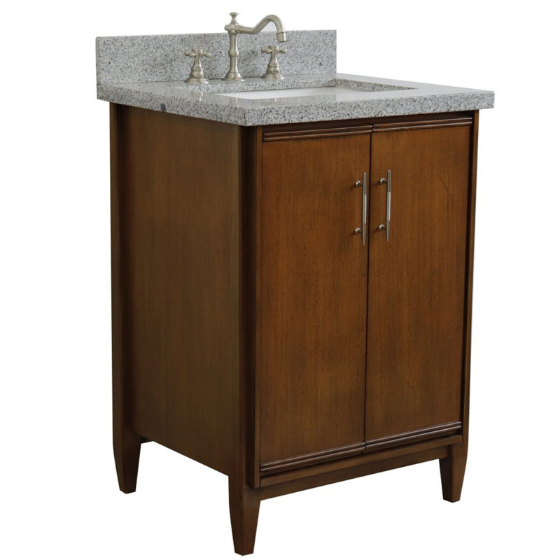 Ensemble de meuble-lavabo simple 25 po, Gris