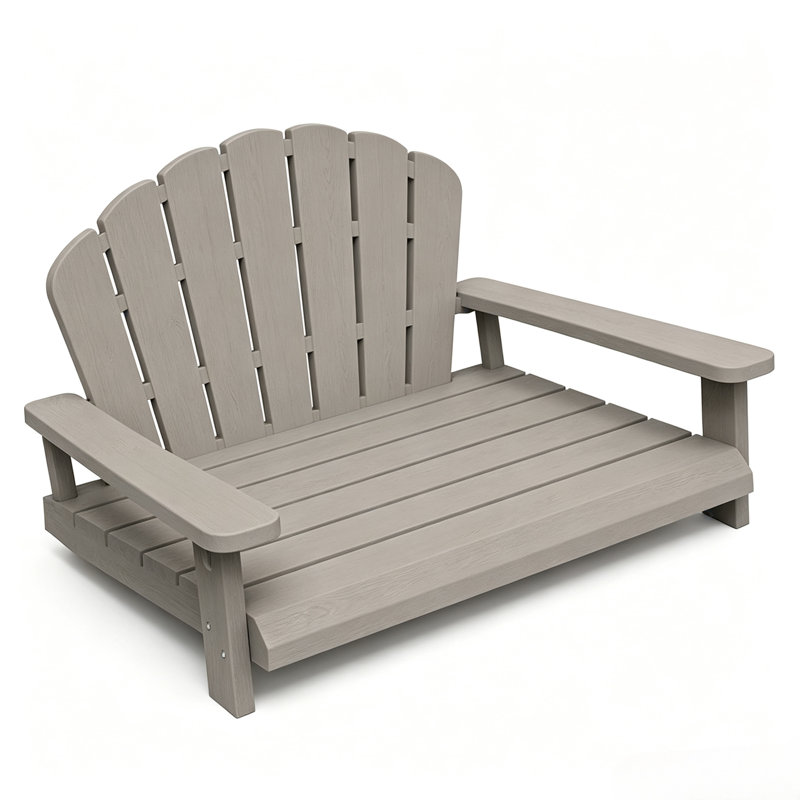 Lit pour chien en résine Adirondack, Light Brown/Grey