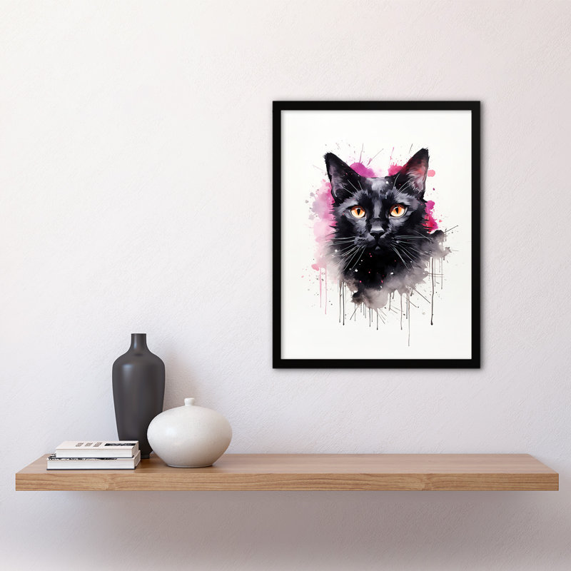 Black Cat - Single Picture Frame Print