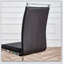 Chaises de salle à manger à dossier haut en similicuir PU, rembourrées pour un confort optimal et une élégance moderne dans tout espace repas.