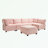 U Shaped Modular Sectional Sofa with Reversible ottoman-718207907