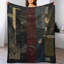 Jeté antique en flanelle de luxe, couverture douce et chaude pour le canapé-lit du salon-133687340
