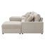 Canapé modulaire 144 * 64 po en velours côtelé avec haut-parleurs Bluetooth, canapé en U avec console, chargeur USB, porte-gobelets, rangement, repose-pieds, canapé à sièges profonds et larges