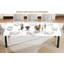 Table de salle à manger Rustic Wave Edge pour 6-8, plateau en panneau de fibres à densité moyenne avec structure en métal-1959162259-1959162250-1959162249