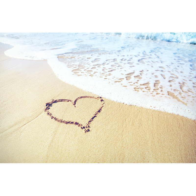 Sand Heart by Adisa - Wrapped Canvas Print, 51cm H x 76cm W