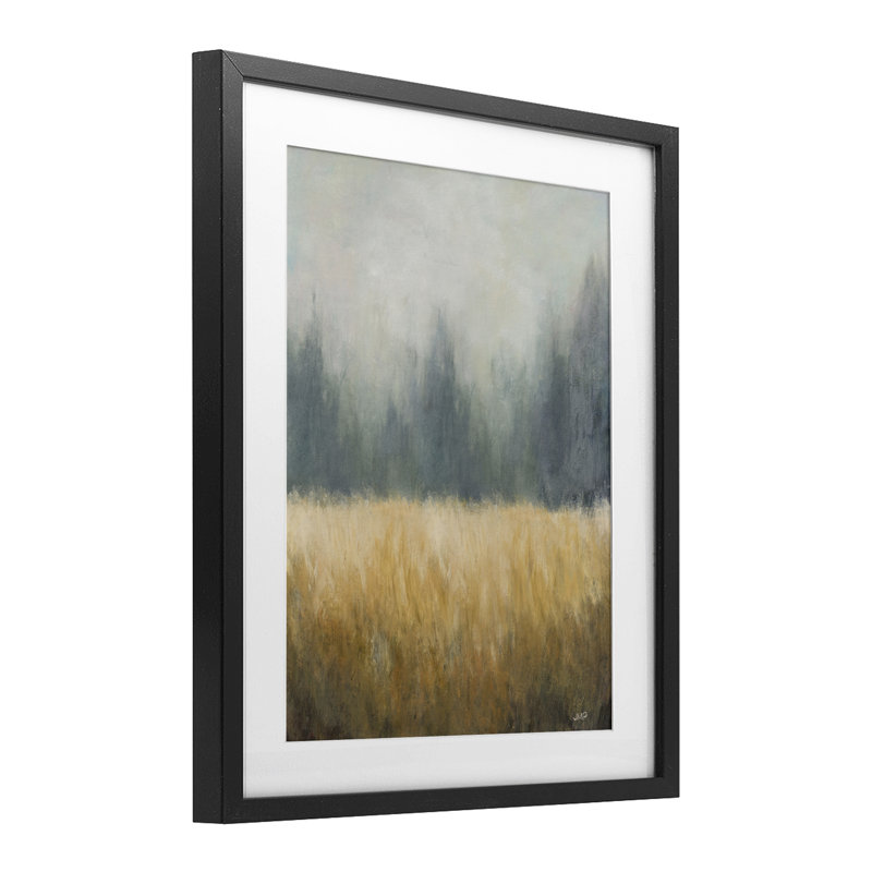Reproduction sous verre encadrée, "Forest Royalty Landscape", par Julia Purinton, Cadre noir minuit, H 21 po x l 17 po