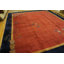 Antique Art Deco Room Size Wool Blue, Red / Rust Rug