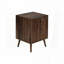 Table d'appoint moderne avec armoire à loquet et tablette réglable