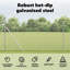 Vidaxl Hexagon Fence Galvanised Steel-114858476-114858488