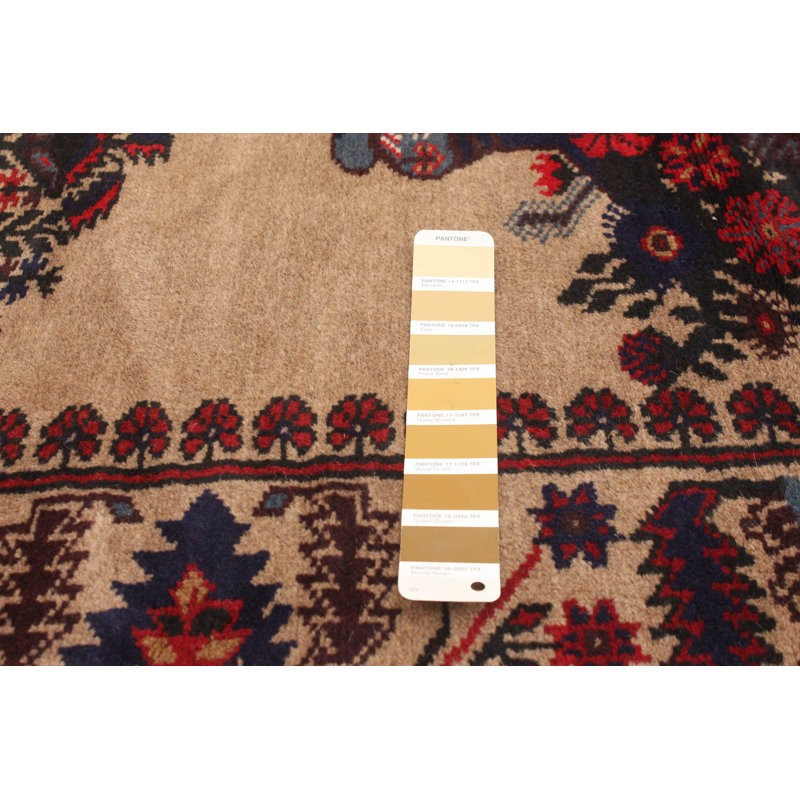 Tapis unique en laine noué à la main 6 pi 10 po x 9 pi 10 po nouvel âge Heddo
