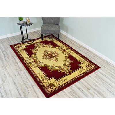 Tapis bourgogne beige Ramsel
