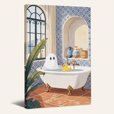Art mural sur toile, "Ghost in Blue"