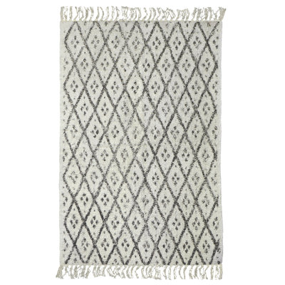 Soderquist Rectangle 90 cm x 60 cm Geometric Flatweave Area Rug