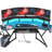 Berlanga Gaming Desk with Power Outlet & Led Strip, Large Wing-Shaped Computer Desk with Monitor Stand-1070146354