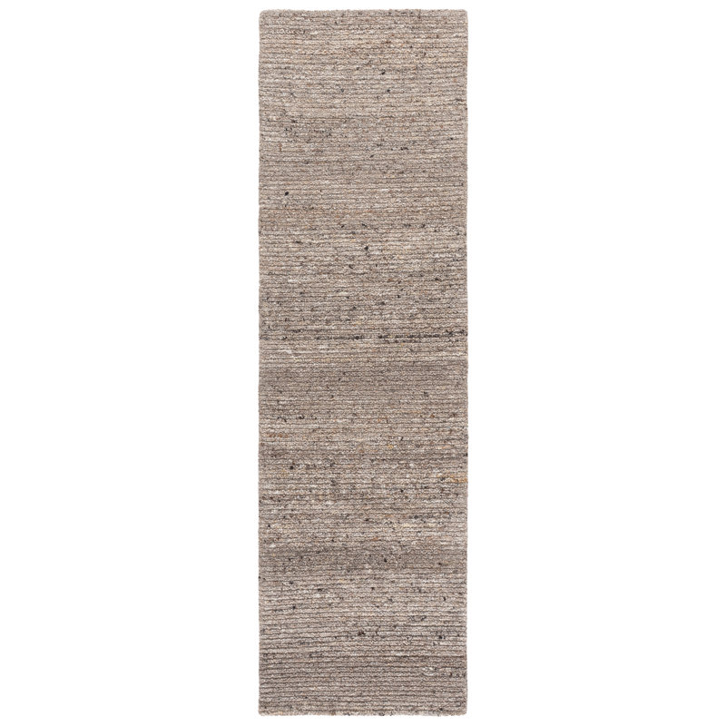 Tapis d'intérieur en laine touffeté à la main Earthly, Tapis de couloir 2 pi 3 po x 8 pi