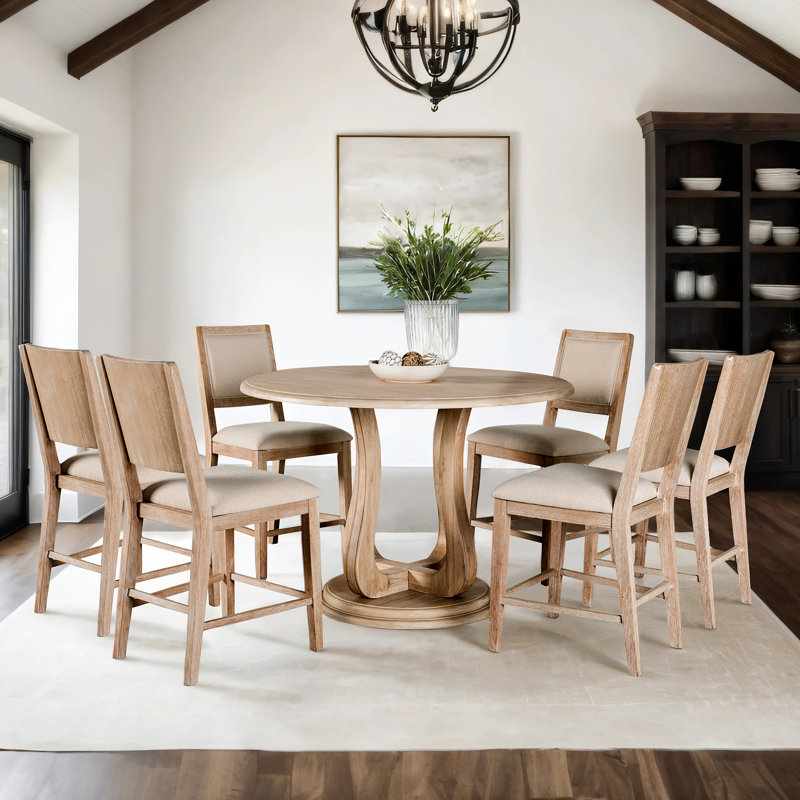 Bowes 7-Piece Counter Height Dining Table Set