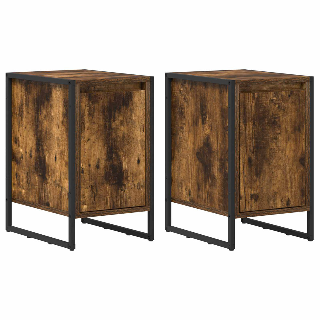 39.5cm W Manufactured Wood Bedside Table