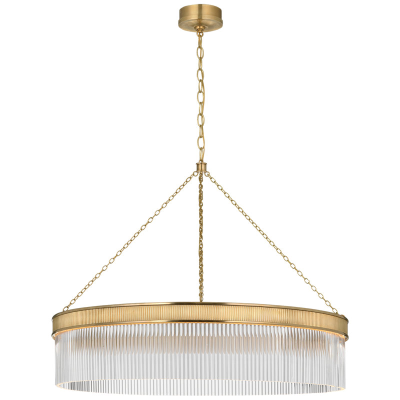 Menil 4 - Light LED Chandelier, Soft Brass