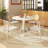 Cliftina Round Solid Wood Dining Table-844553325-844553326