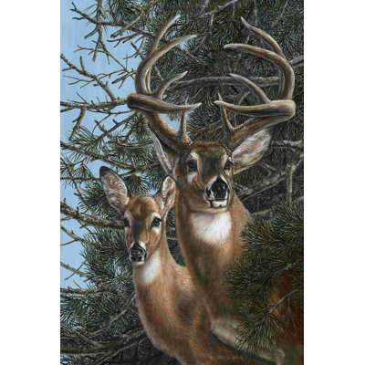 " Edge Of The Pines " by Carolyn Mock Painting Print
