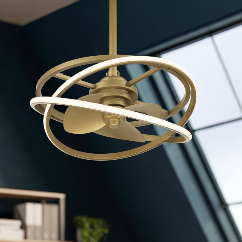 Hunter 20 inch Cirro Fandelier Ceiling Fan with LED Light Kit and Handheld Remote