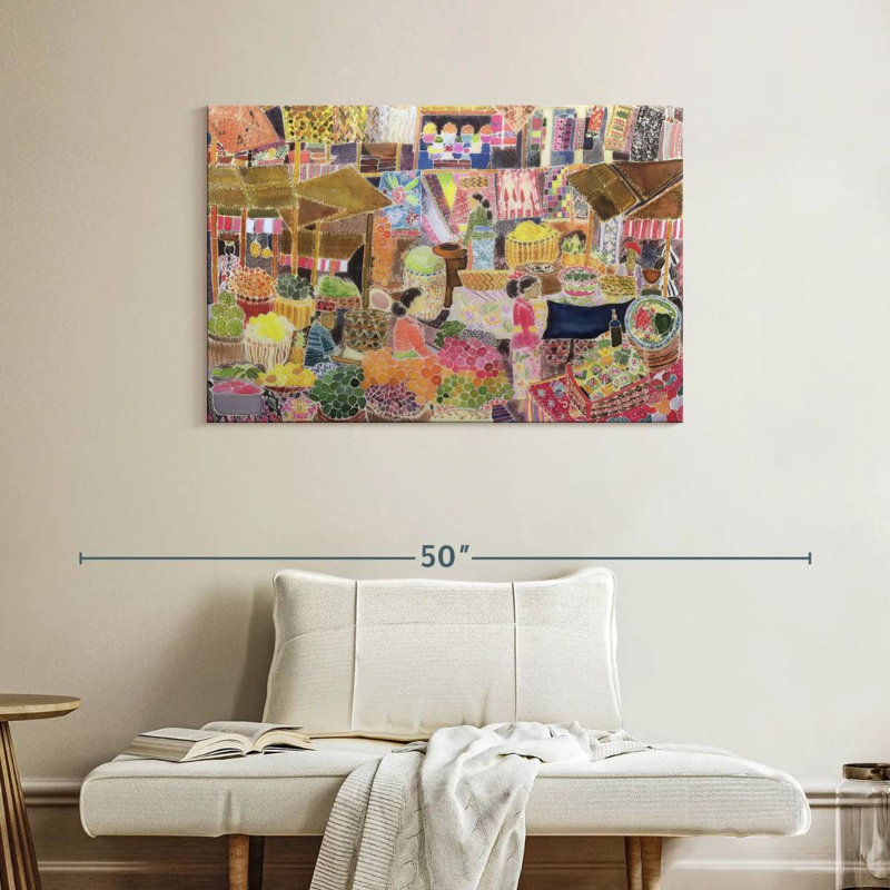 Ubud Market Bali, 26" H x 39" W
