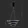 Meranda 3 - Light Dimmable LED Tiered Chandelier