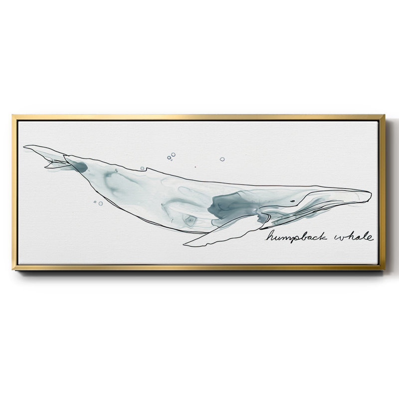 Baleine II - toile encadrée, H 8 po x l 20 po