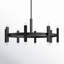 Lustre 16 lumières Meridian en noir mat-799392194