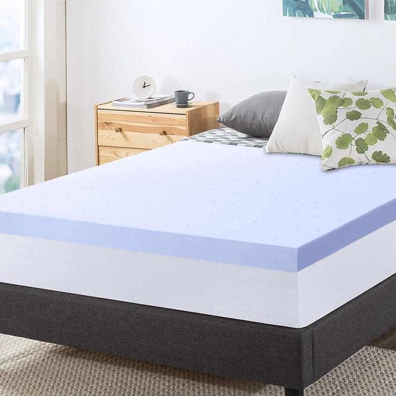 Suffolk 3 in. Memory Foam and Gel Memory Foam Mattress Topper, Full