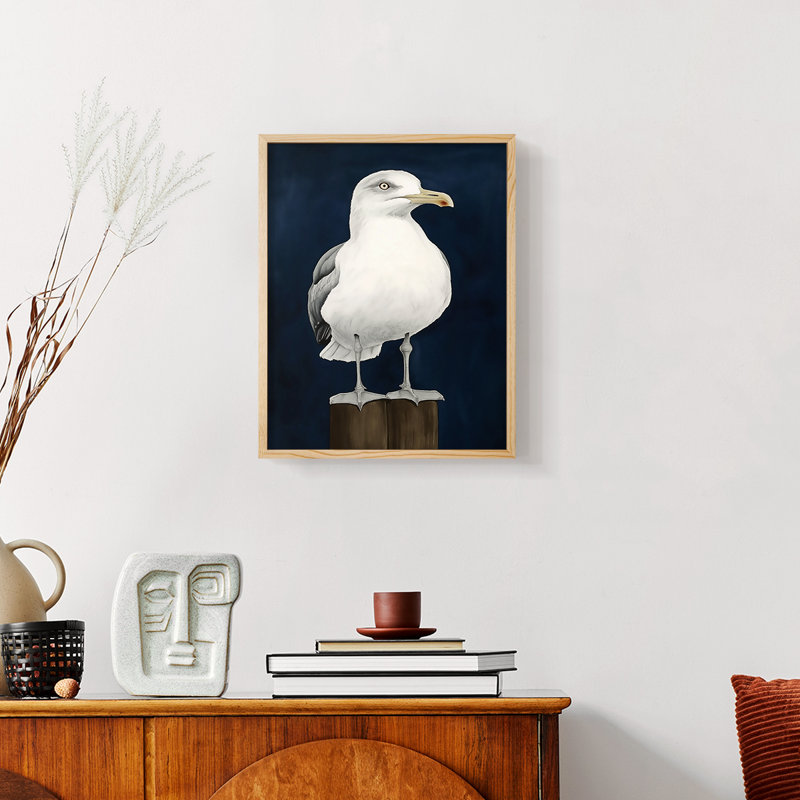 NAUTICAL Series CLIV - reproduction encadrée de qualité supérieure - prête à être accrochée - aucun clou requis, Naturel