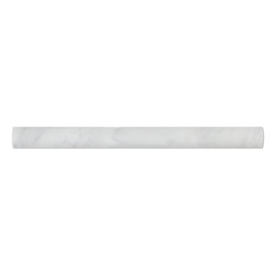 Revêtement mural rond blanc en marbre Carrare 1 "x 12"