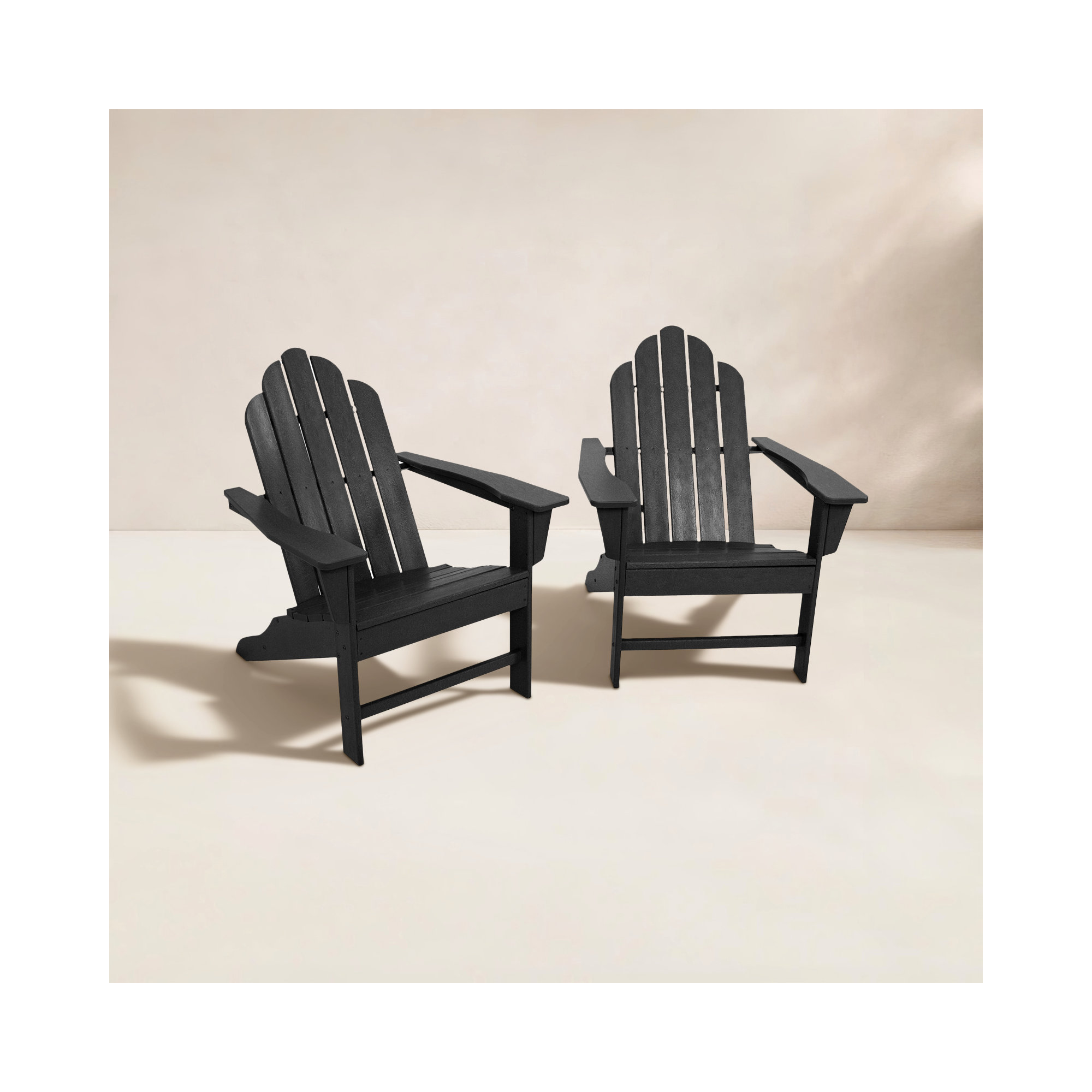Long Island Adirondack 2-Piece Set, Black