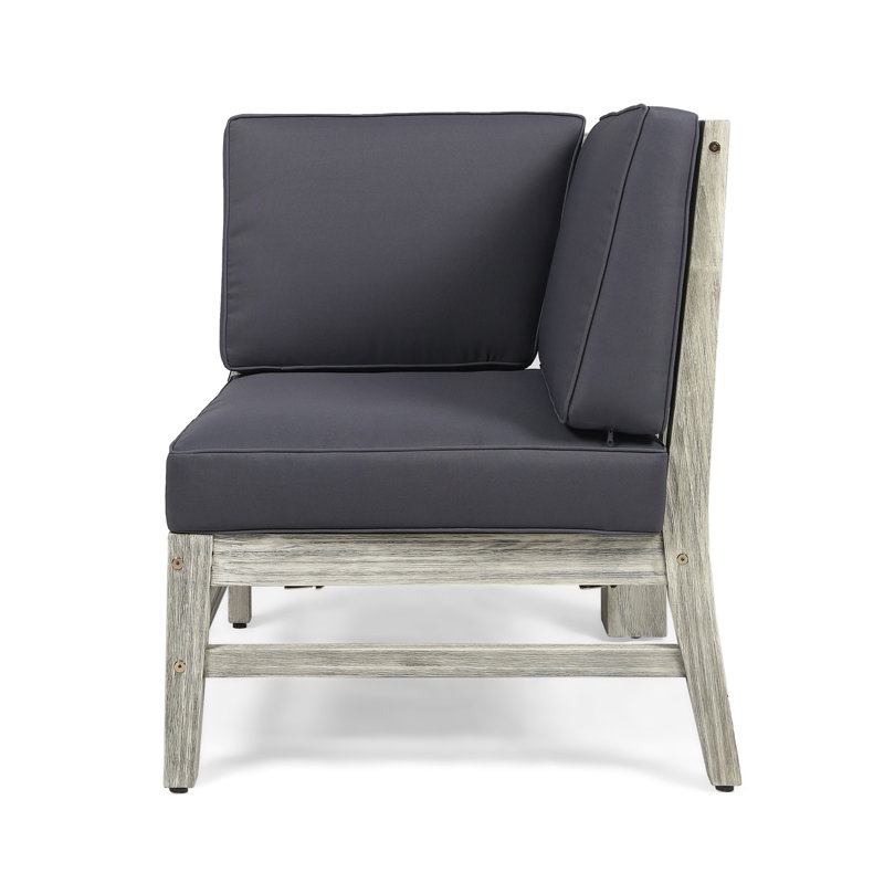 Fauteuil de coin Perla, gris