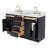 Tidworth Solid Wood Double Bathroom Vanity with 1.5'' Carrara Marble Top-807709627-812777083