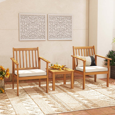 Rikako 2 - Person Outdoor Seating Group with Cushions