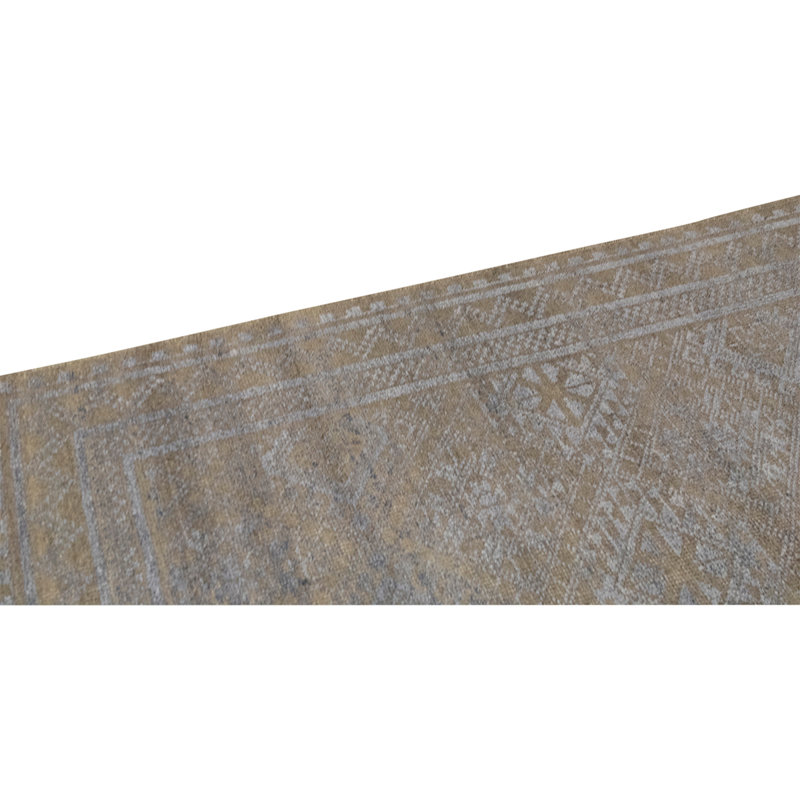 Tapis gris / bleu clair de haute qualité noué à la main