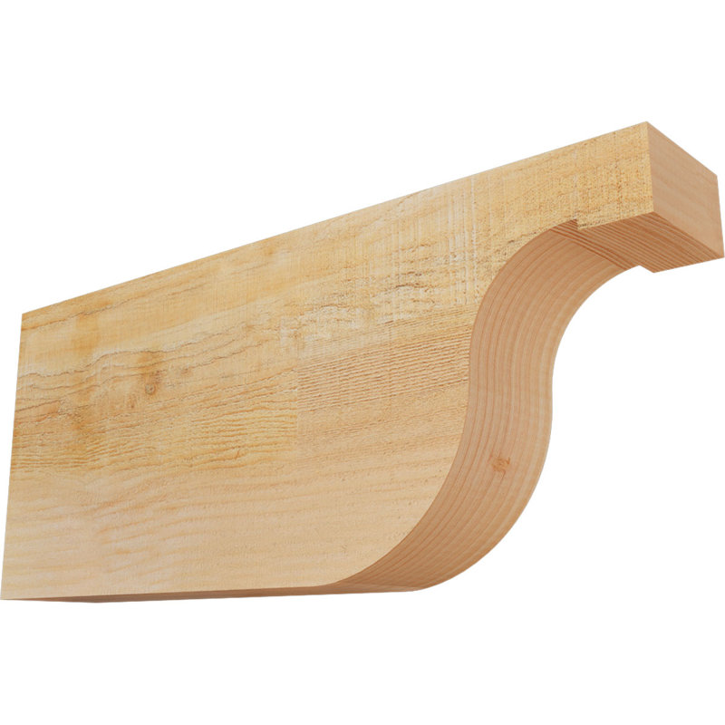 Queue de chevron Del Monte, Douglas, 10"H x 4"W x 24"L