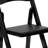 Prompton Wood Folding Chair with Vinyl Padded Seat-169460319