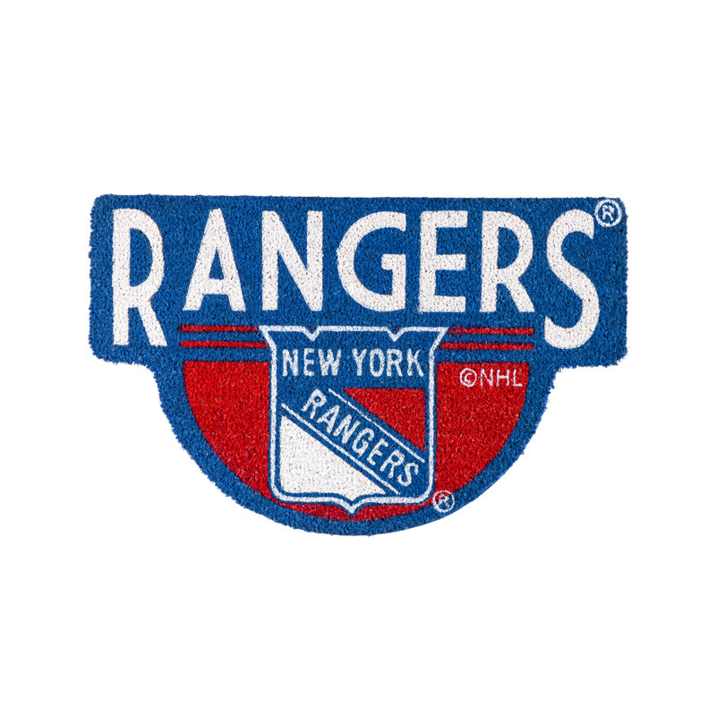 NFL Shaped Coir Outdoor Welcome Mat, Rangers