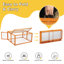 Poulailler portatif Coaxum, panneau solaire verrouillable-86128084