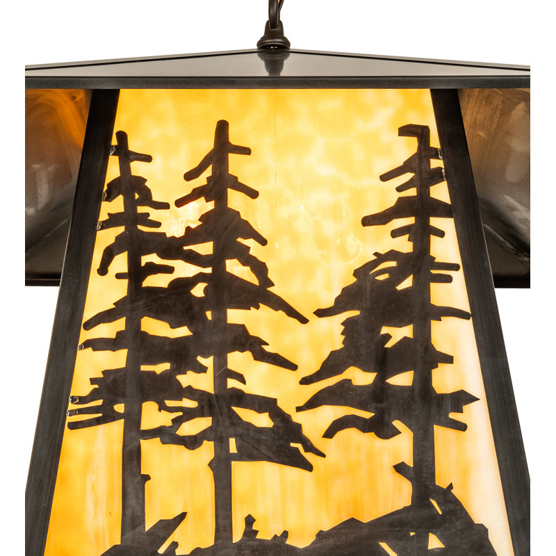 Luminaire suspendu carré 20 po