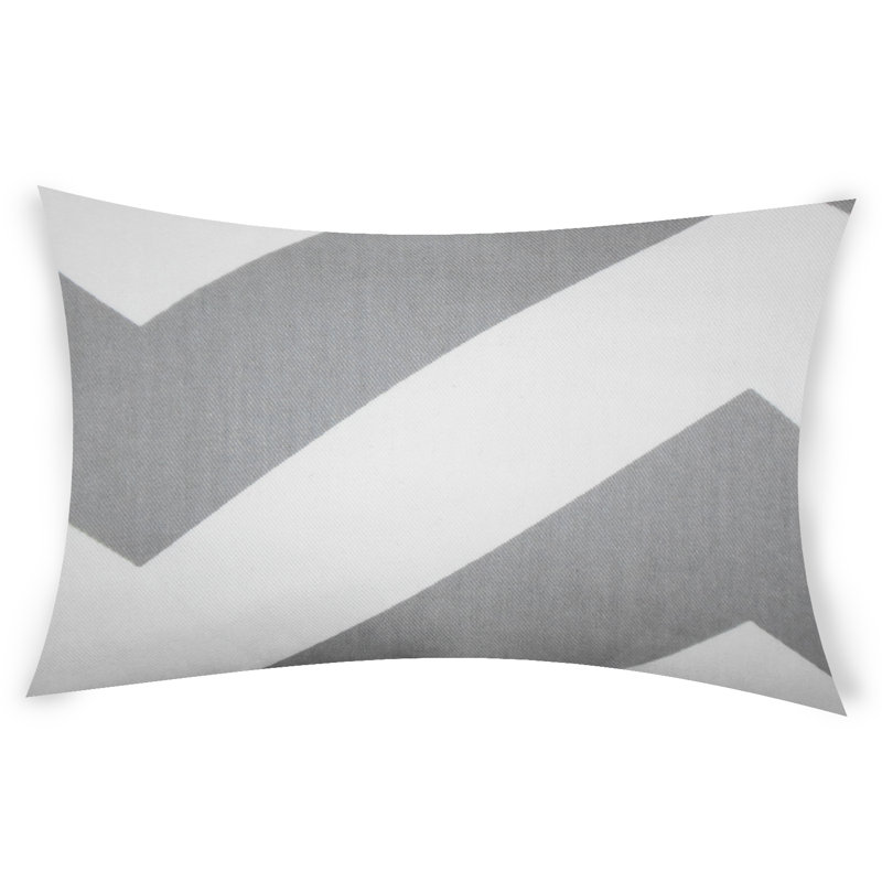  Housse et insert rectangulaires en coton, Gris, 12 po x 18 po