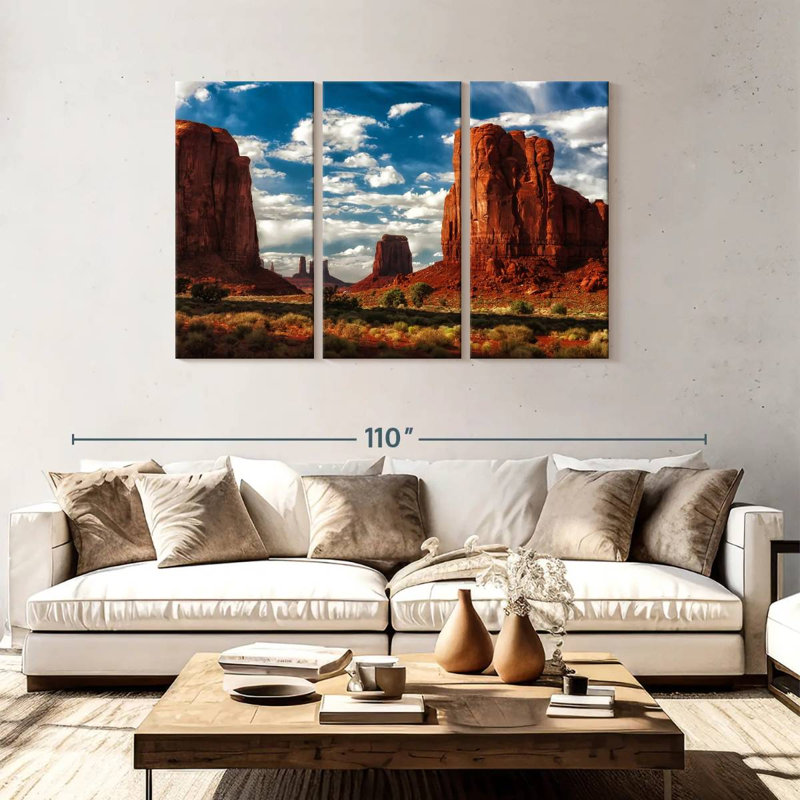 Paysage désertique d'Alvord Monument Valley, H 48 po x l 74 po