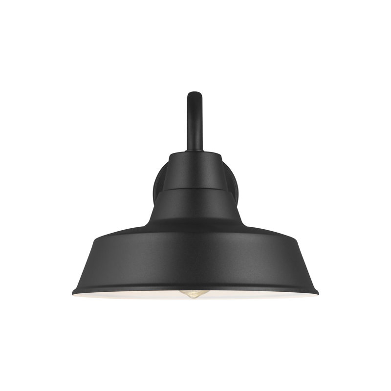 Barn 1 - Light Outdoor Barn Light, Yes, 10.63" H x 12" W x 12" D, Black