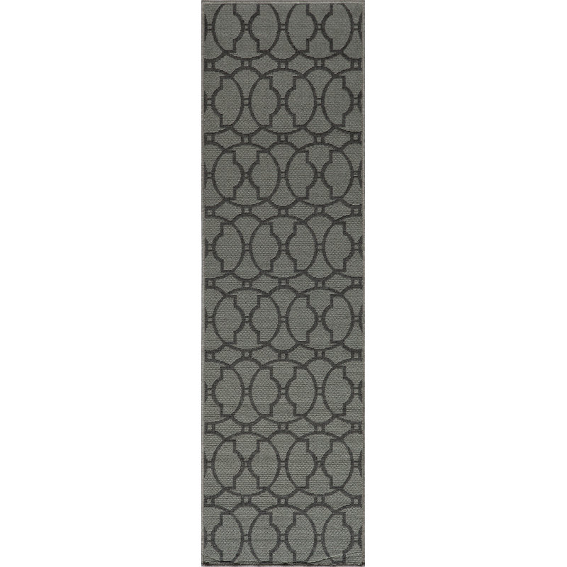 Yepez Geometric Indoor / Outdoor Rug, Runner 2'3" x 7'6"